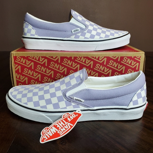 Vans Other - Vans Classic Slip On Checkerboard Languid Lavender Men Size 11.5, Women Size 13